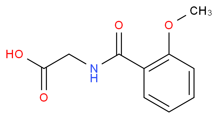 2-[(2-methoxyphenyl)formamido]acetic acid_分子结构_CAS_13443-58-8