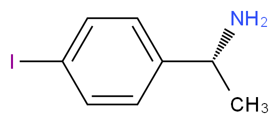 (1R)-1-(4-iodophenyl)ethan-1-amine_分子结构_CAS_150085-44-2