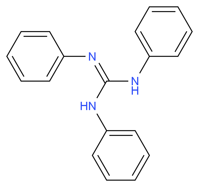 1,2,3-triphenylguanidine_分子结构_CAS_101-01-9