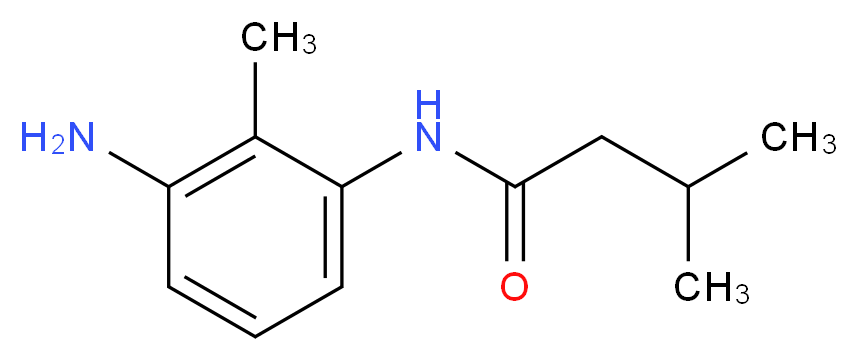 N-(3-amino-2-methylphenyl)-3-methylbutanamide_分子结构_CAS_926237-37-8