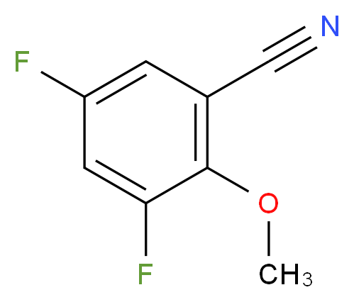 3,5-二氟-2-甲氧基苯腈_分子结构_CAS_874804-08-7)