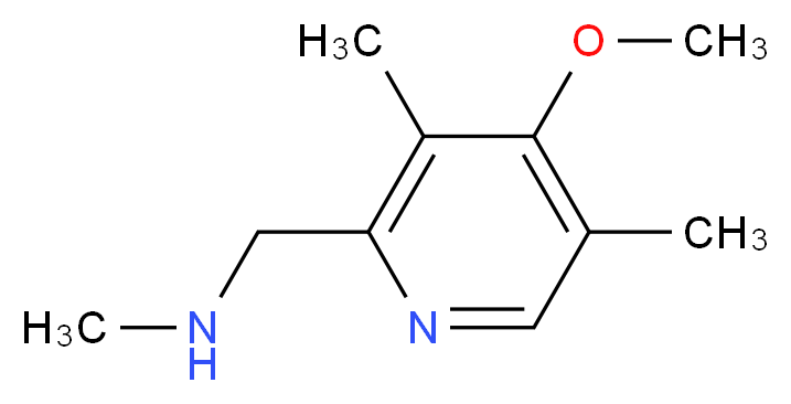 1-(4-methoxy-3,5-dimethyl-2-pyridinyl)-N-methylmethanamine_分子结构_CAS_945983-90-4)