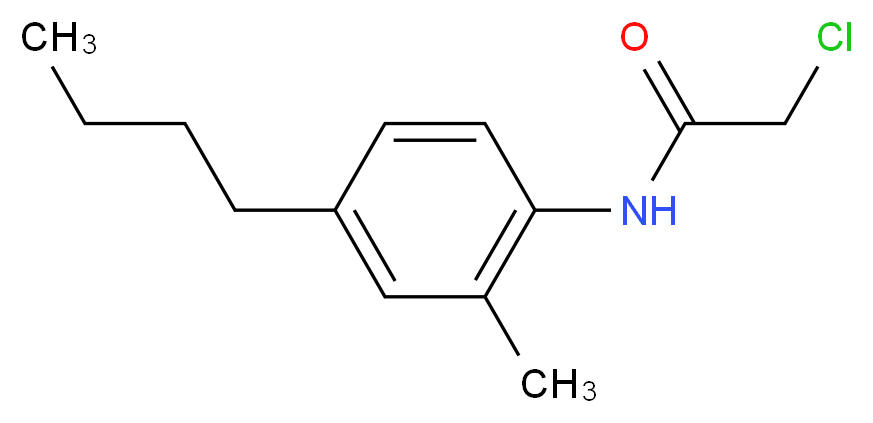 4-Butyl-N-(2-chloroacetyl)-2-methylaniline_分子结构_CAS_)