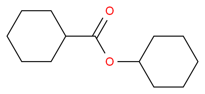 cyclohexyl cyclohexanecarboxylate_分子结构_CAS_15840-96-7