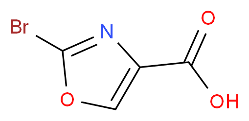 2-bromo-1,3-oxazole-4-carboxylic acid_分子结构_CAS_1167055-73-3