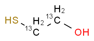 2-sulfanyl(1,2-<sup>1</sup><sup>3</sup>C<sub>2</sub>)ethan-1-ol_分子结构_CAS_286013-20-5