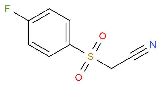 2-(4-fluorobenzenesulfonyl)acetonitrile_分子结构_CAS_32083-66-2