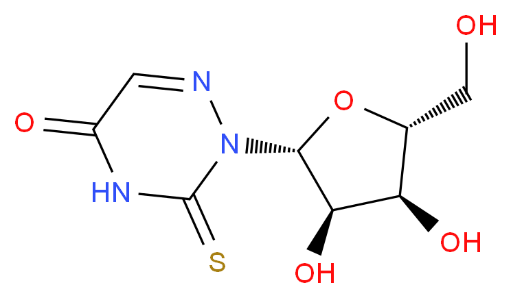 2-硫代-6-氮杂尿苷_分子结构_CAS_27089-56-1)