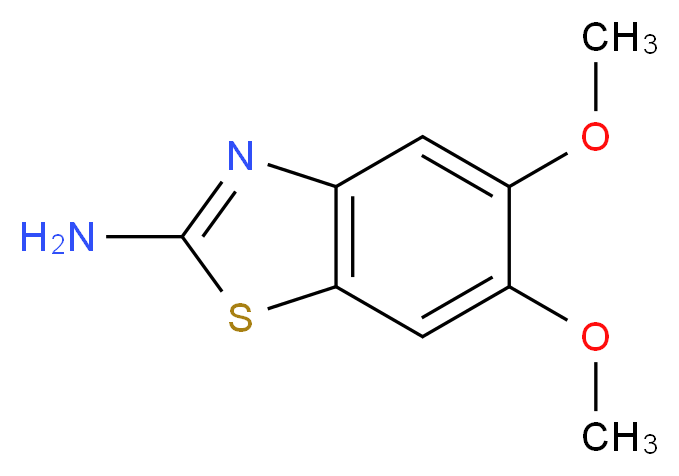 5,6-dimethoxy-1,3-benzothiazol-2-amine_分子结构_CAS_6294-52-6
