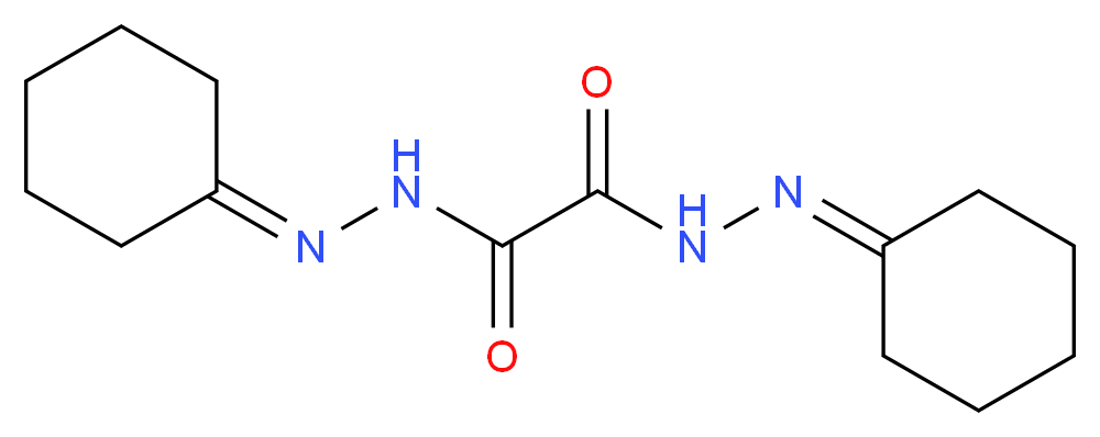 BISCYCLOHEXANONE OXALDIHYDRAZONE_分子结构_CAS_370-81-0)