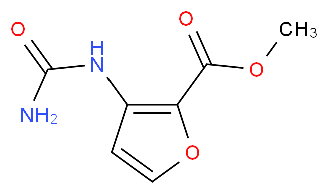 methyl 3-(carbamoylamino)furan-2-carboxylate_分子结构_CAS_1093066-63-7