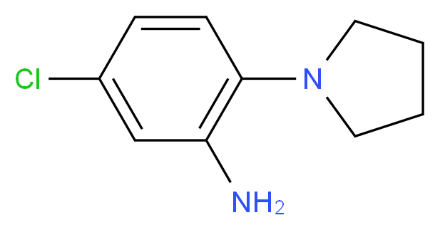 (5-chloro-2-pyrrolidin-1-ylphenyl)amine_分子结构_CAS_59504-29-9)