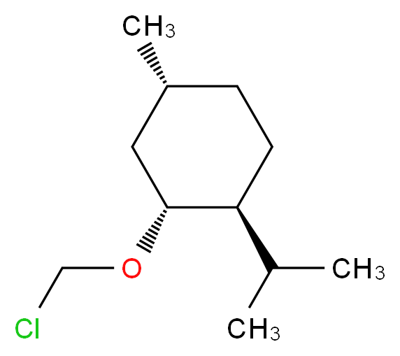 (1S,2R,4R)-2-(chloromethoxy)-4-methyl-1-(propan-2-yl)cyclohexane_分子结构_CAS_26127-08-2