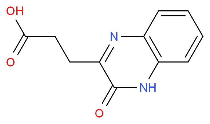 3-(3-oxo-3,4-dihydroquinoxalin-2-yl)propanoic acid_分子结构_CAS_)