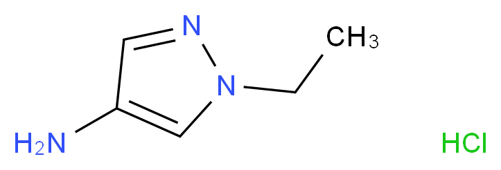 1-Ethyl-1H-pyrazol-4-ylamine hydrochloride_分子结构_CAS_876343-24-7)