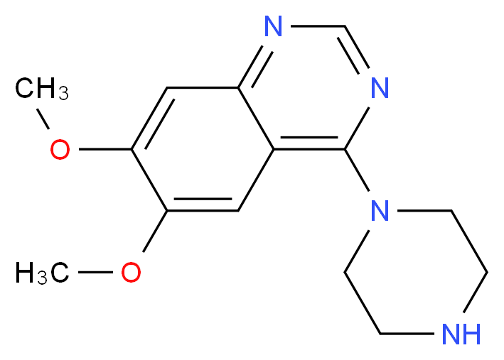 6,7-Dimethoxy-4-piperazin-1-yl-quinazoline_分子结构_CAS_21584-72-5)