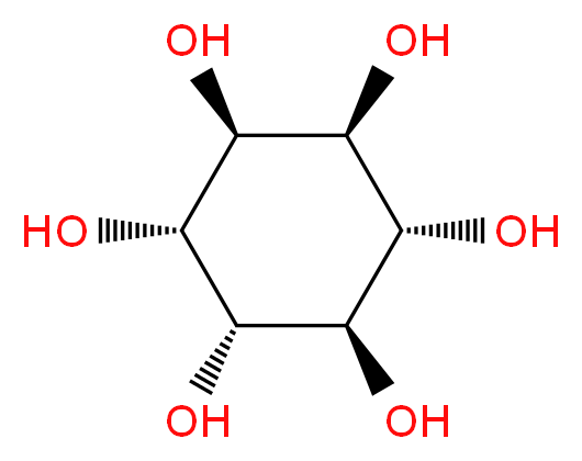 (1R,2R,3R,4R,5S,6S)-cyclohexane-1,2,3,4,5,6-hexol_分子结构_CAS_551-72-4