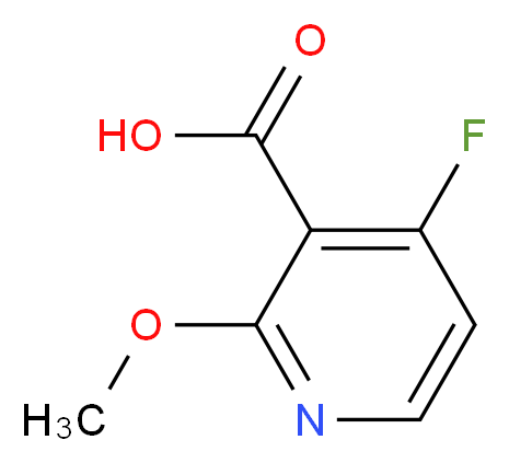 4-fluoro-2-methoxynicotinic acid_分子结构_CAS_1060806-71-4)