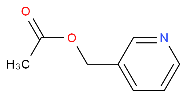 (pyridin-3-yl)methyl acetate_分子结构_CAS_10072-09-0