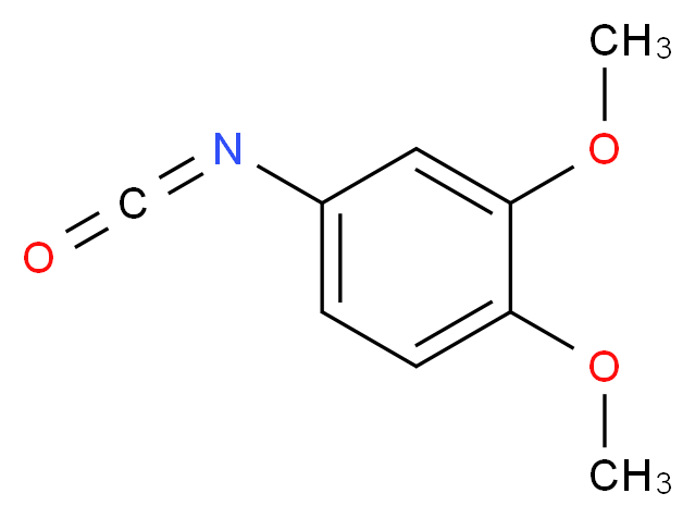 异氰酸 3,4-二甲氧基苯酯_分子结构_CAS_37527-66-5)