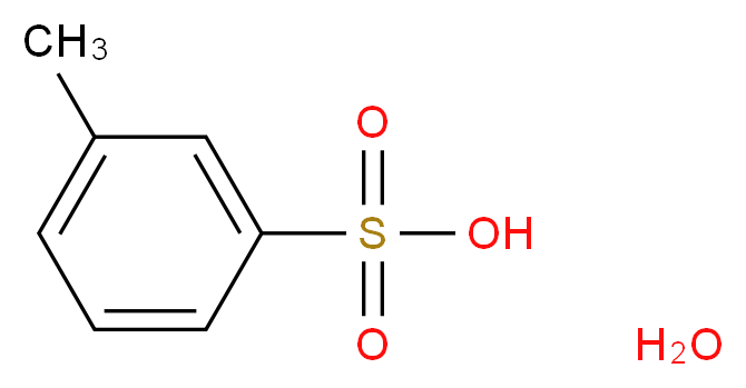 3-methylbenzene-1-sulfonic acid hydrate_分子结构_CAS_342385-54-0