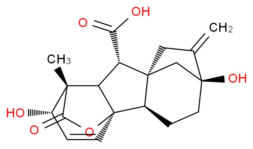 GIBBERELLIN A3_分子结构_CAS_)