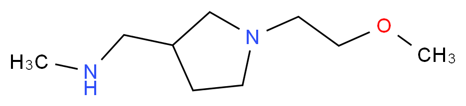 {[1-(2-methoxyethyl)pyrrolidin-3-yl]methyl}(methyl)amine_分子结构_CAS_910442-18-1