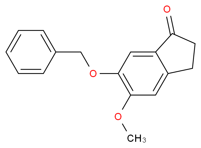 6-Benzyloxy-5-methoxy-1-indanone_分子结构_CAS_3199-70-0)