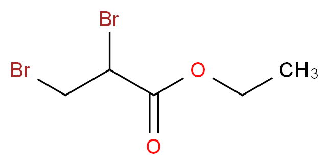 2,3-二溴丙酸乙酯_分子结构_CAS_3674-13-3)