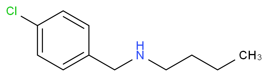 butyl[(4-chlorophenyl)methyl]amine_分子结构_CAS_16183-32-7