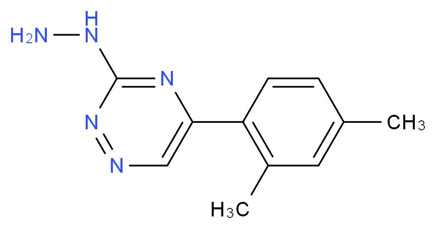 5-(2,4-dimethylphenyl)-3-hydrazino-1,2,4-triazine_分子结构_CAS_915922-27-9)