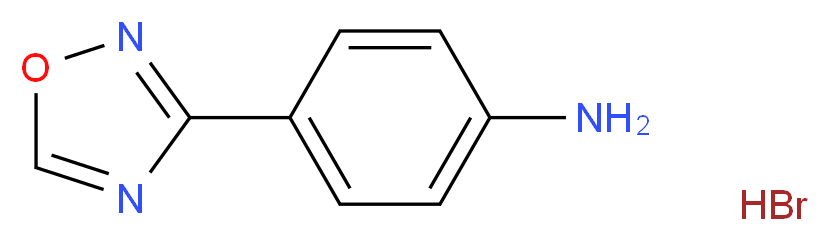 4-(1,2,4-oxadiazol-3-yl)aniline hydrobromide_分子结构_CAS_)