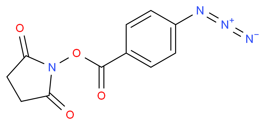 2,5-dioxopyrrolidin-1-yl 4-azidobenzoate_分子结构_CAS_53053-08-0