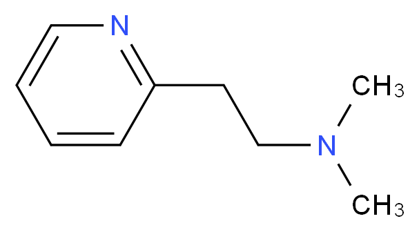 2-(2-DIMETHYLAMINOETHYL)PYRIDINE_分子结构_CAS_6304-27-4)