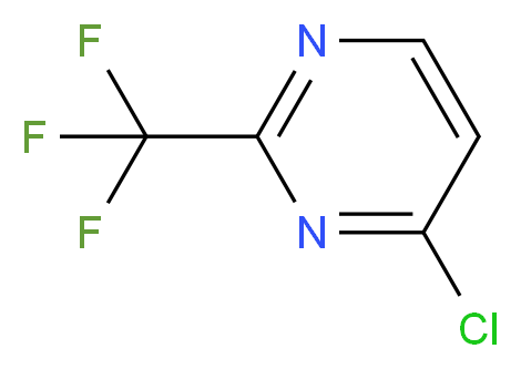 4-chloro-2-(trifluoromethyl)pyrimidine_分子结构_CAS_1514-96-1