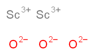 三氧化二钪, REacton&reg;, 99.998% (metals basis), REM 50ppm 最高_分子结构_CAS_12060-08-1)