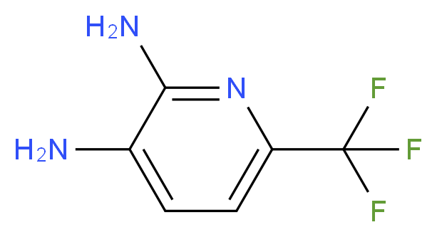 6-(trifluoromethyl)pyridine-2,3-diamine_分子结构_CAS_683242-79-7