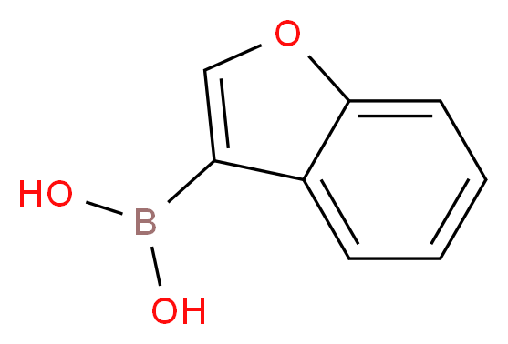 BENZOFURAN-3-BORONIC ACID_分子结构_CAS_317830-83-4)