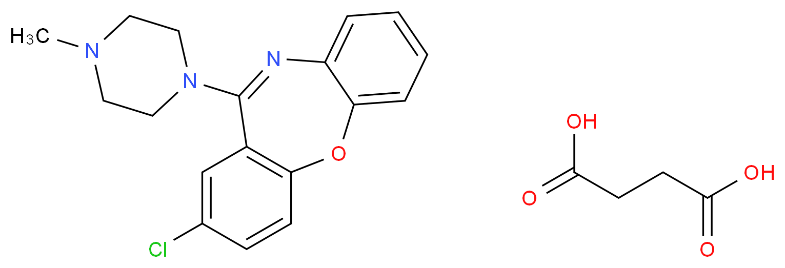 Loxapine Succinate_分子结构_CAS_27833-64-3)