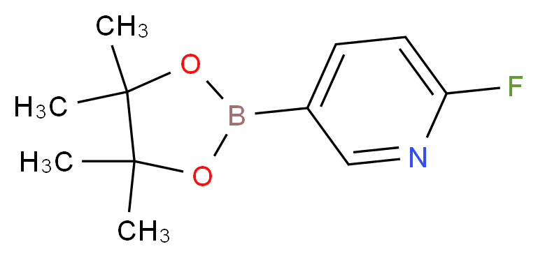 2-fluoro-5-(tetramethyl-1,3,2-dioxaborolan-2-yl)pyridine_分子结构_CAS_444120-95-0