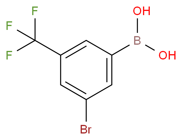 [3-bromo-5-(trifluoromethyl)phenyl]boronic acid_分子结构_CAS_913835-64-0