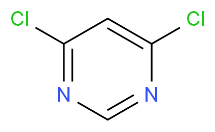 4,6-dichloropyrimidine_分子结构_CAS_1193-21-1