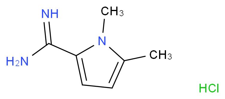 1,5-Dimethyl-1H-pyrrole-2-carboximidamide hydrochloride_分子结构_CAS_744193-07-5)