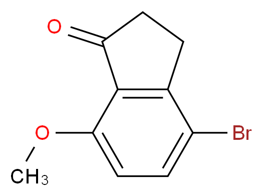 4-bromo-7-methoxy-2,3-dihydro-1H-inden-1-one_分子结构_CAS_5411-61-0