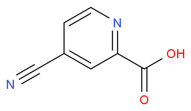 4-Cyanopyridine-2-carboxylic acid_分子结构_CAS_640296-19-1)