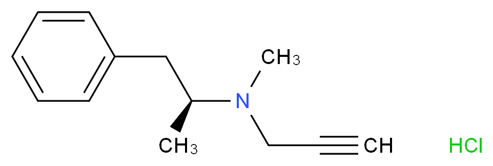 methyl[(2S)-1-phenylpropan-2-yl](prop-2-yn-1-yl)amine hydrochloride_分子结构_CAS_4528-52-3