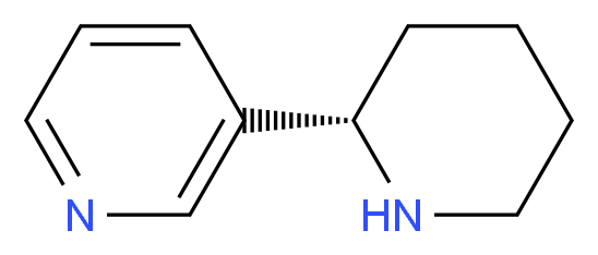 3-[(2S)-piperidin-2-yl]pyridine_分子结构_CAS_494-52-0