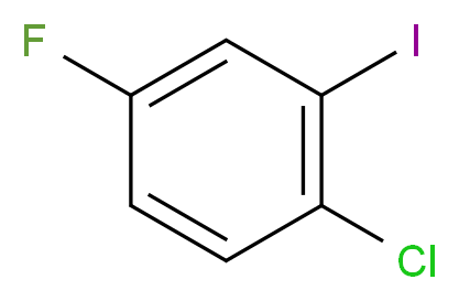 1-chloro-4-fluoro-2-iodobenzene_分子结构_CAS_202982-68-1