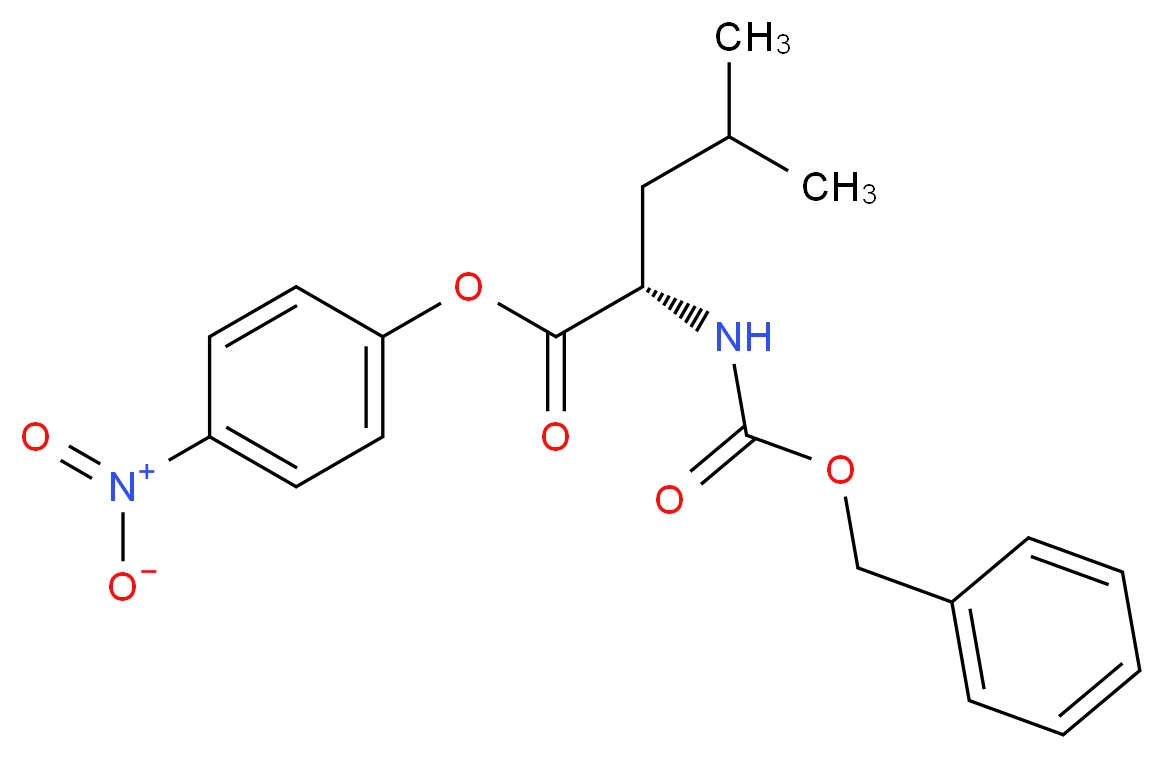 N-CBZ-L-LEUCINE-p-NITROPHENYL ESTER_分子结构_CAS_1738-87-0)