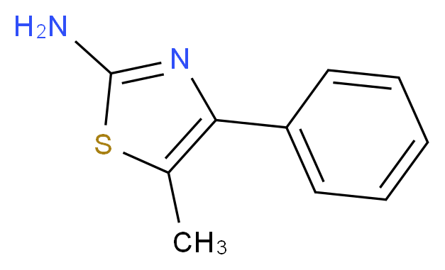 5-methyl-4-phenyl-1,3-thiazol-2-amine_分子结构_CAS_30709-67-2